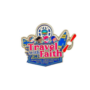World Adventurer Day 2025 - Travel with Faith Pin