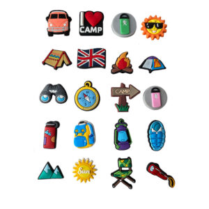 20pcs Camping Shoe Charms Set - Crocs Jibbitz