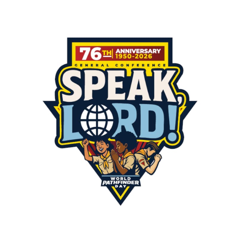 76th Pathfinder Anniversary Sticker – Speak, Lord! 2026